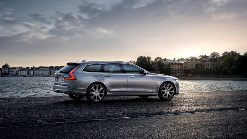 Volvo V90, Geneva Motor Show 2016, sedan, grey