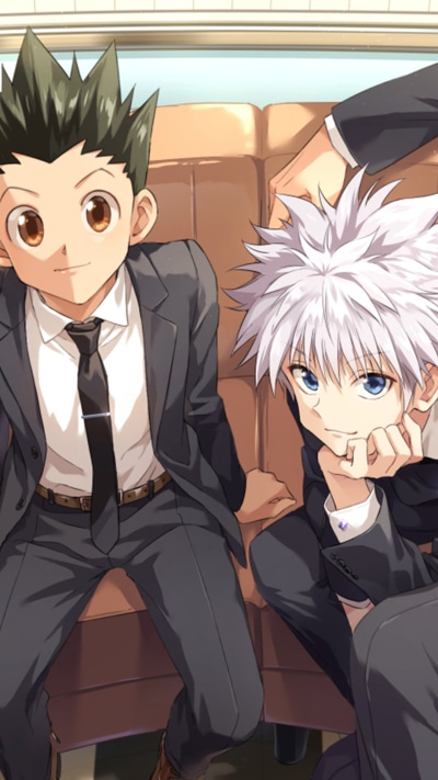 Anime Hunter x Hunter, Killua Zoldyck, Gon Freecss, 1080x1920