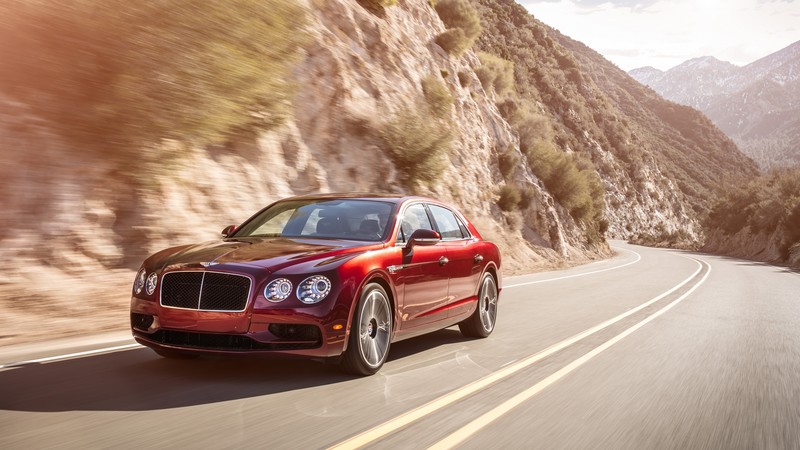 Bentley Flying Spur V8 S, Geneva Auto Show 2016, luxury, red