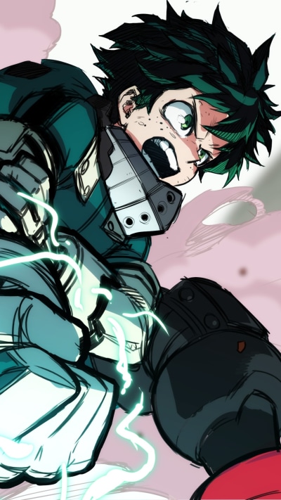 Anime My Hero Academia, Izuku Midoriya, 1080x1920