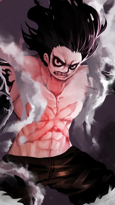Anime One Piece, Gear Fourth, Monkey D. Luffy, 1080x1920