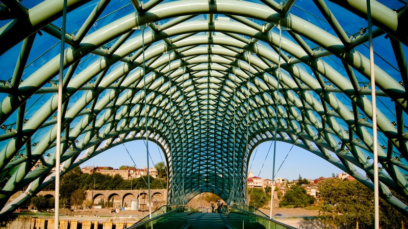 The Bridge of Peace, Tbilisi, Georgia, Tourism, Travel