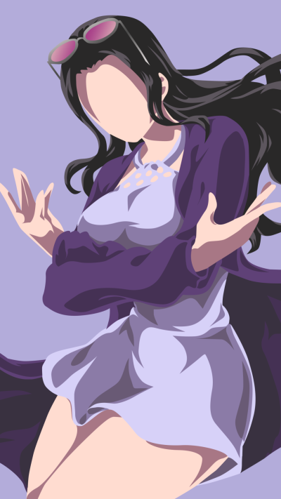 Anime One Piece, Minimalist, Nico Robin, 1080x1920