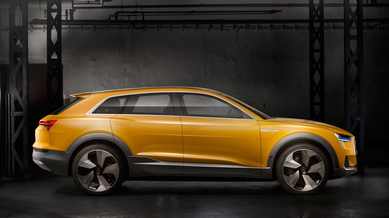 Audi H-Tron Quattro, hydrogen crossover, yellow