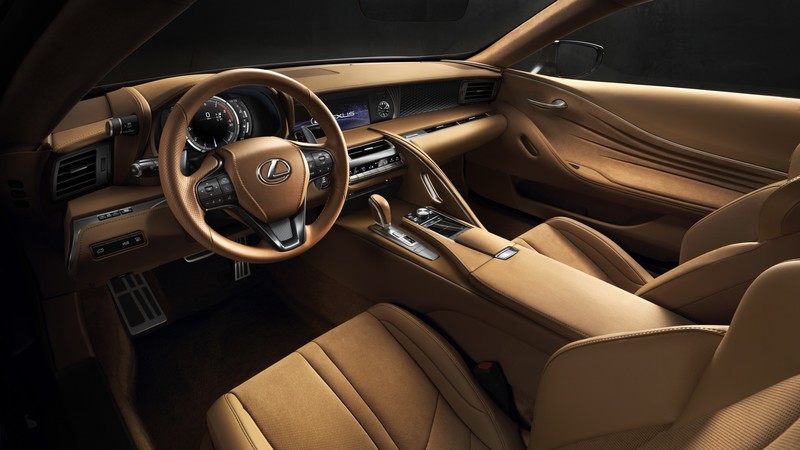 Lexus LC 500, detroit auto show 2016, interior