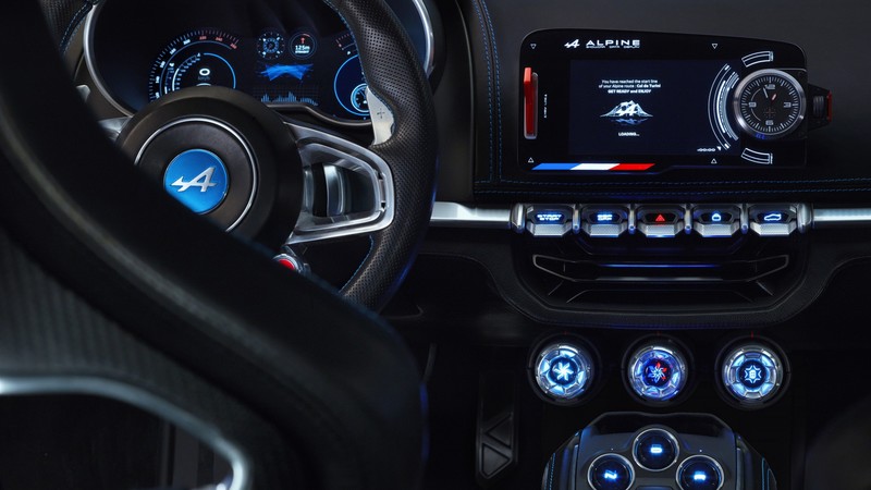 Renault Alpine Vision, Geneva Auto Show 2016, sport car, interior