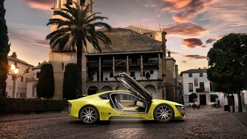 Rinspeed Etos, CES 2016, Electric Car, yellow