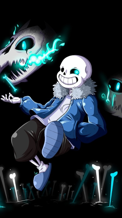 Video Game Undertale, Sans (Undertale), 1080x1920