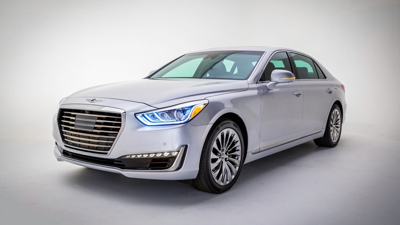 Genesis G90, luxury cars, grey