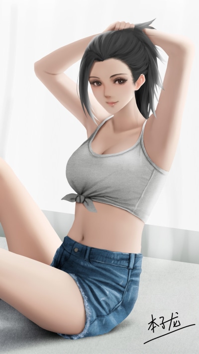 Anime My Hero Academia, Momo Yaoyorozu, 1080x1920