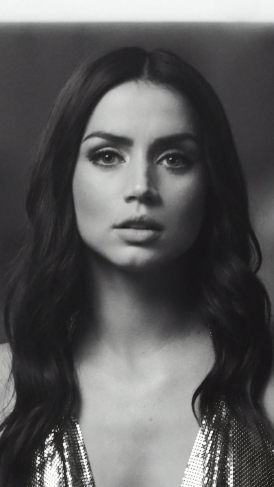 Celebrity Ana de Armas, Monochrome, Actress, Cuban, 1080x1920