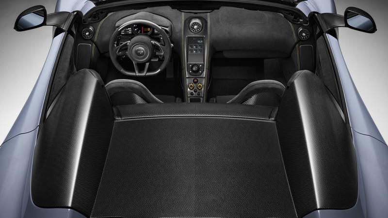 McLaren MSO 675LT Spider, Geneva International Motor Show 2016, sports car, interior