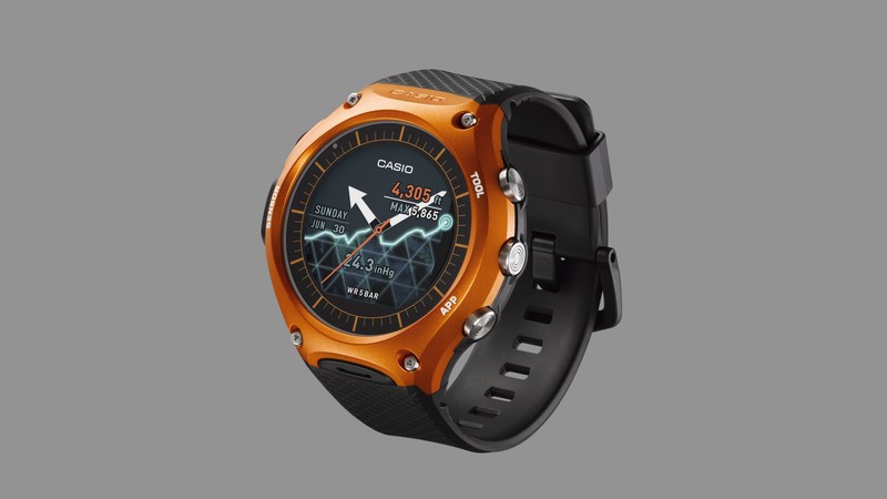 Casio WSD f10, smart watch, CES 2016