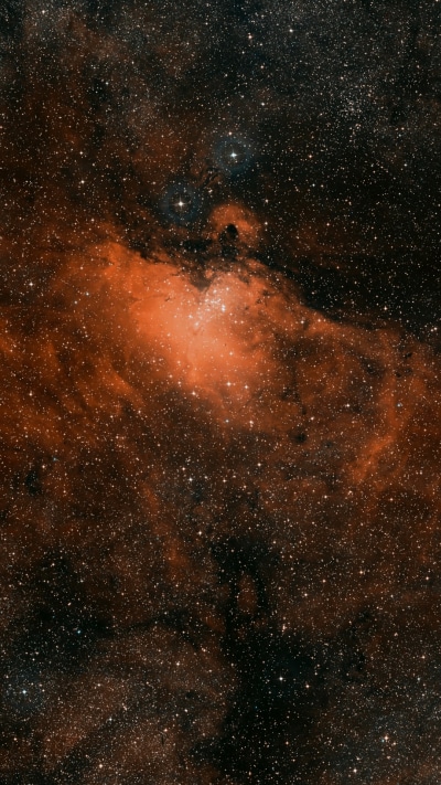 Sci Fi Nebula, Stars, Space, Eagle Nebula, 1080x1920