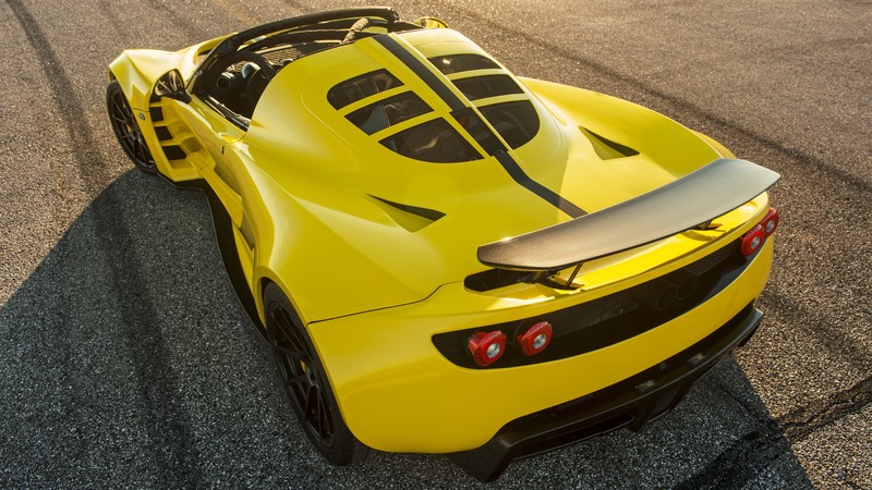 Hennessey Venom GT Spyder, yellow, sport car, racing, SEMA 2015