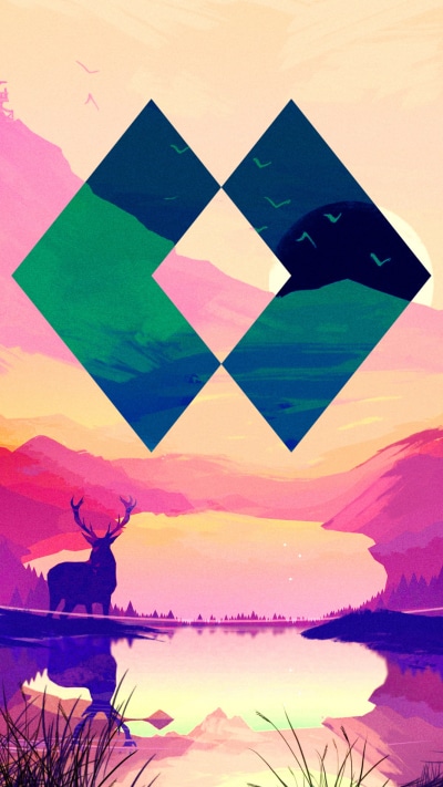 Video Game Firewatch, Scenic, Polyscape, Shapes, 1080x1920