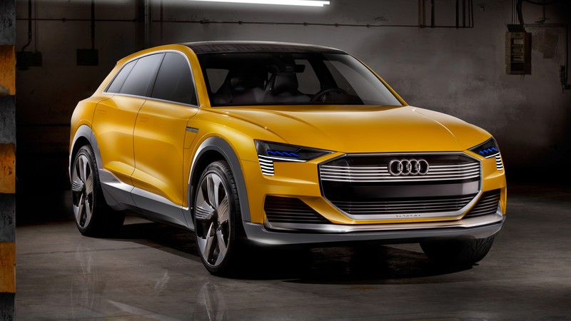 Audi H-Tron Quattro, hydrogen crossover, yellow