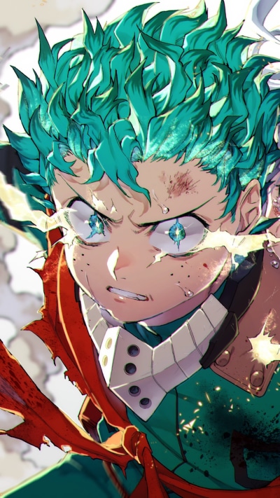 Anime My Hero Academia, Izuku Midoriya, 1080x1920