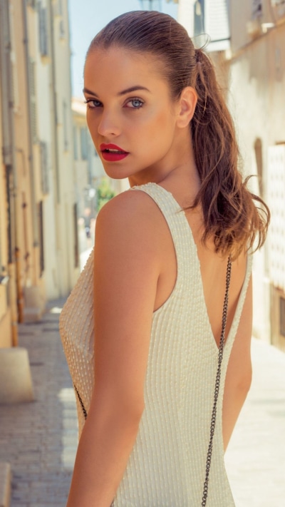 Celebrity Barbara Palvin, Lipstick, Hungarian, Model, Blue Eyes, Brunette, 1080x1920