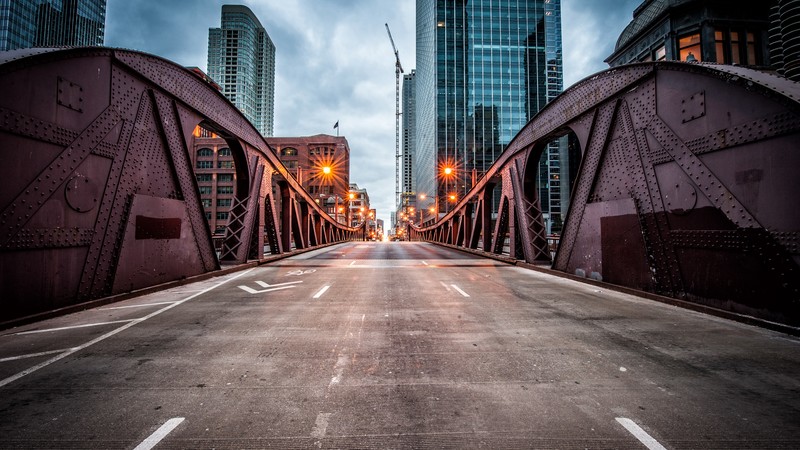 Clark Street Bridge, Chicago, USA, travel, tourism