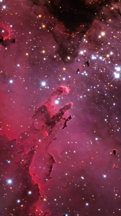 Sci Fi Nebula, Eagle Nebula, Stars, 1080x1920