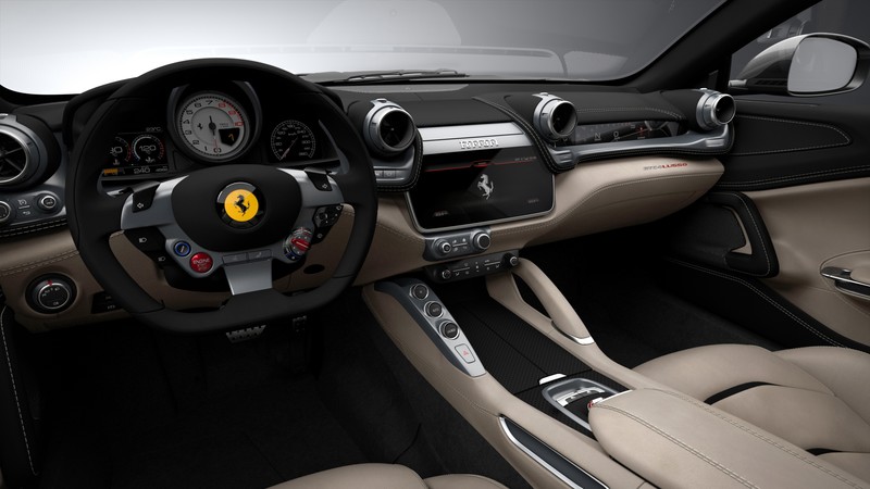 Ferrari GTC4Lusso, Geneva International Motor Show 2016, sports car, interior