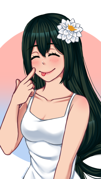 Anime My Hero Academia, Tsuyu Asui, 1080x1920