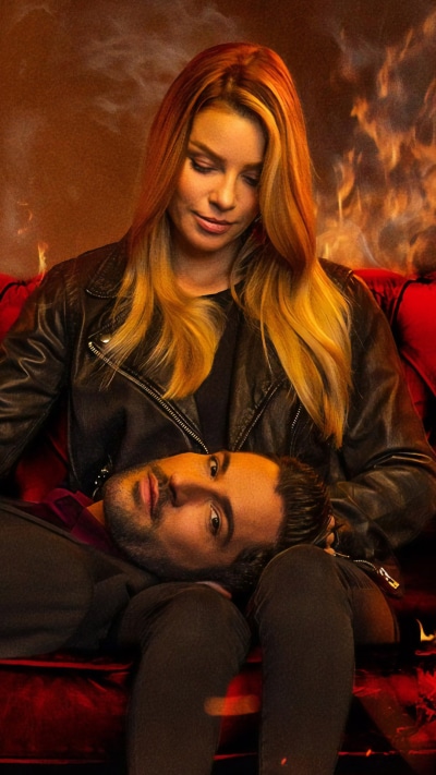 TV Show Lucifer, Lucifer (TV Show), Lauren German, Chloe Decker, Lucifer Morningstar, Tom Ellis, 1080x1920