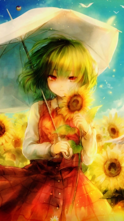 Anime Touhou, Yuuka Kazami, 1080x1920