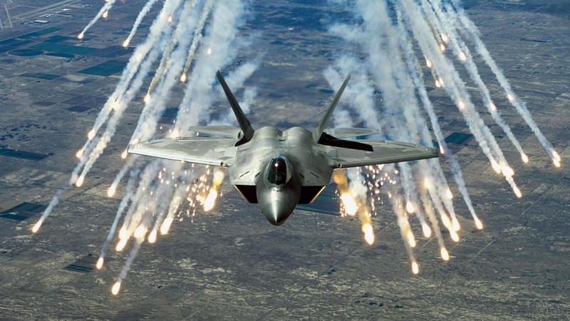 Raptor F-22, Martin, shooting, stealth, air superiority fighter, U.S. Air Force