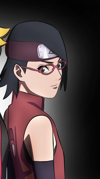 Anime Boruto, Sarada Uchiha, 1080x1920