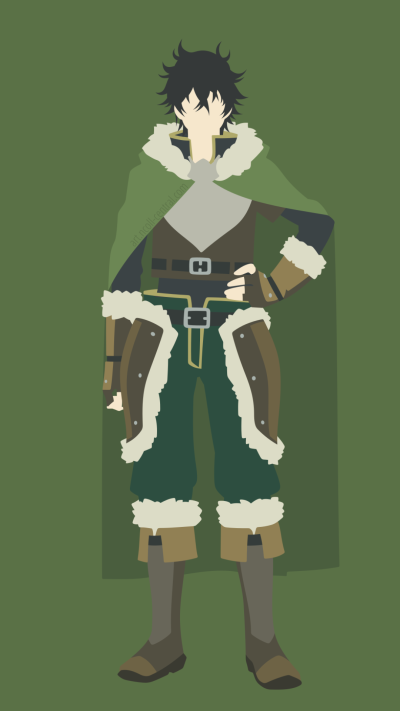 Anime The Rising of the Shield Hero, Minimalist, Naofumi Iwatani, 1080x1920