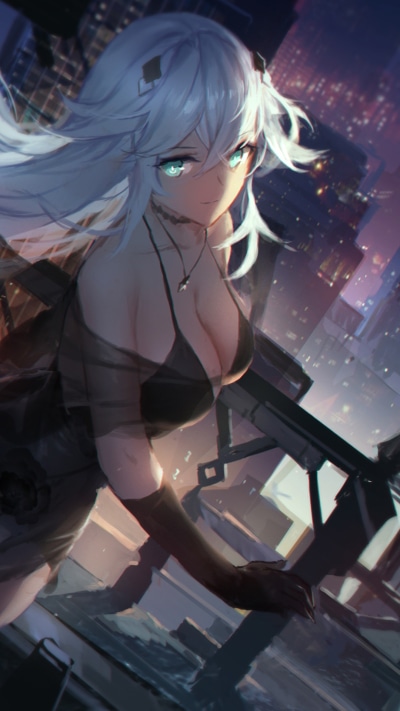 Video Game Hyperdimension Neptunia, Noire (Hyperdimension Neptunia), 1080x1920