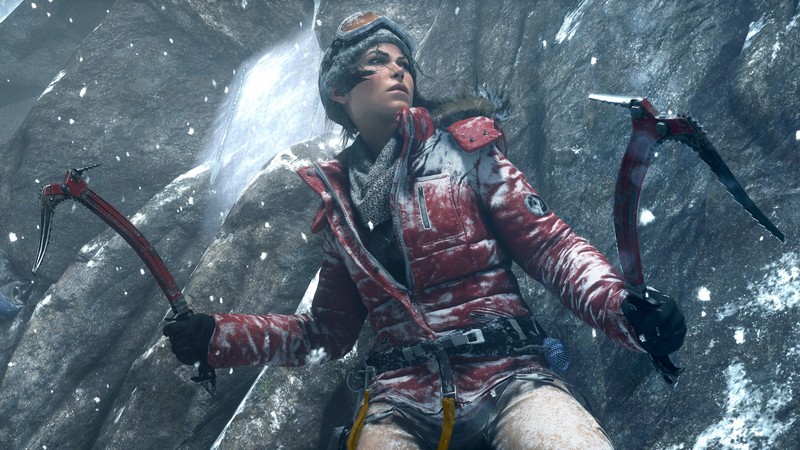 Rise of the Tomb Raider, Lara Croft, game, bow, ice, art, Best Games, sci-fi, PC, PS4, Xbox One