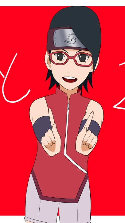 Anime Boruto, Sarada Uchiha, 1080x1920