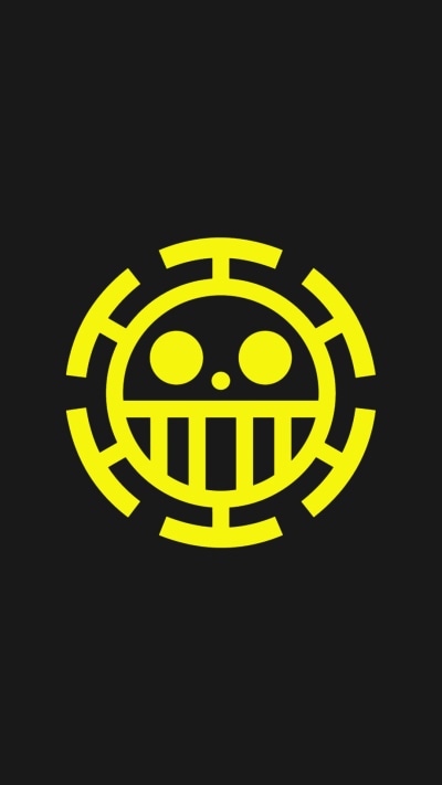 Anime One Piece, Logo, Trafalgar Law, 1080x1920