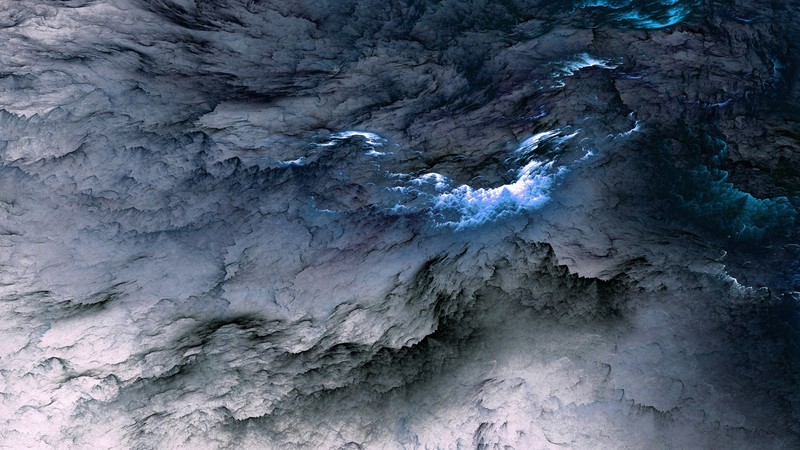 Clouds, 4k, abstract, blue, live photo