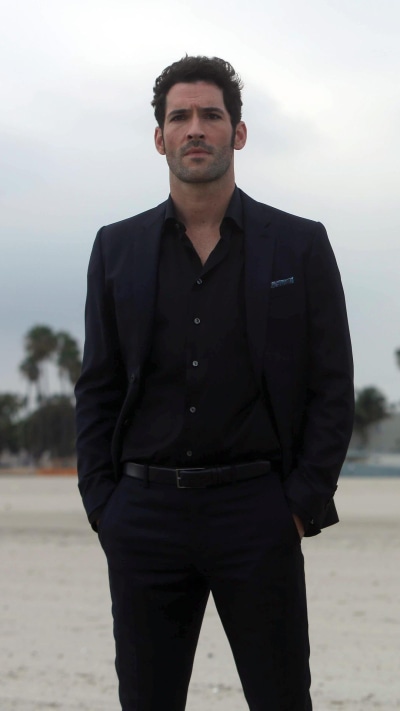 TV Show Lucifer, Tom Ellis, D.B. Woodside, 1080x1920