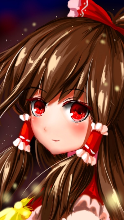 Anime Touhou, Reimu Hakurei, 1080x1920