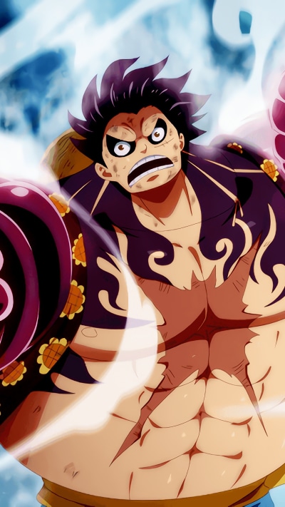 Anime One Piece, Monkey D. Luffy, Gear Fourth, 1080x1920