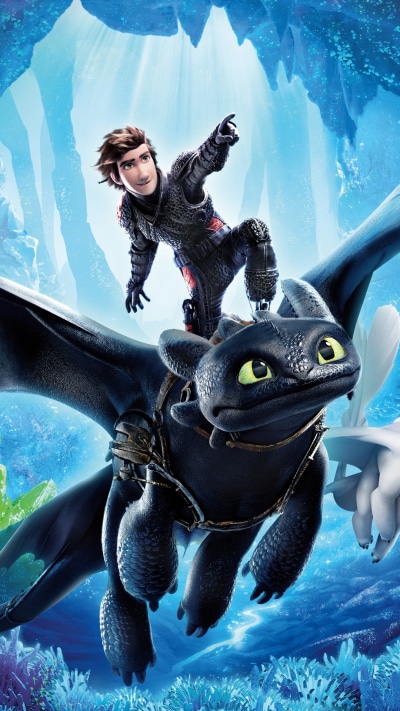 Movie How to Train Your Dragon: The Hidden World, Toothless (How To Train Your Dragon), Hiccup (How To Train Your Dragon), 1080x1920