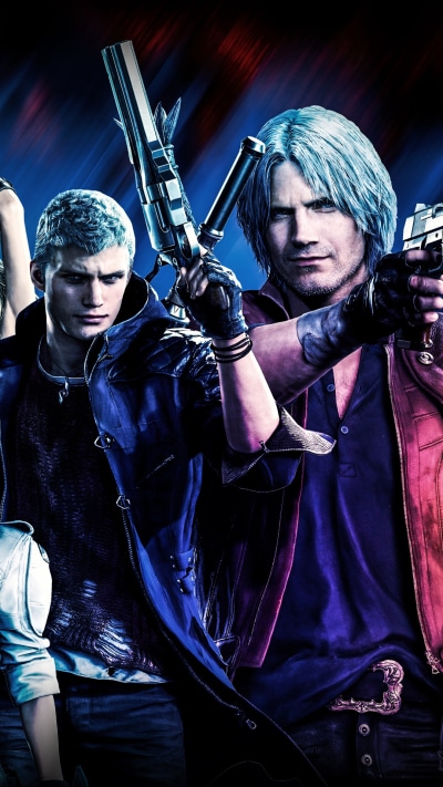 Video Game Devil May Cry 5, Nero (Devil May Cry), Dante (Devil May Cry), 1080x1920