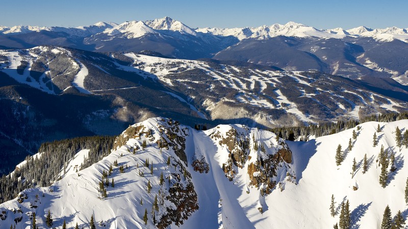 Vail, 4K, Colorado, USA, travel, tourism, mountains, snow