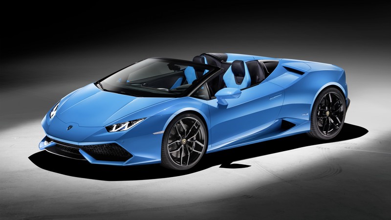 Lamborghini Huracan LP610-4 Spyder, supercar, blue, luxury cars, sports car, test drive