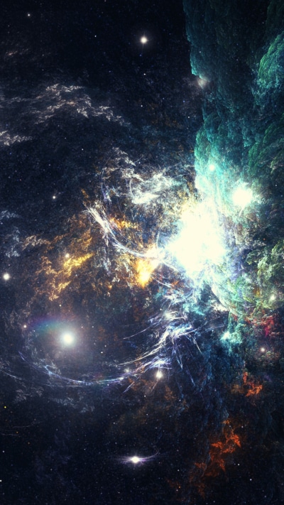 Sci Fi Nebula, Space, Stars, 1080x1920