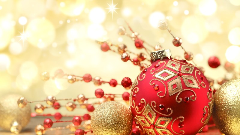 Christmas, New year, decorations, balls