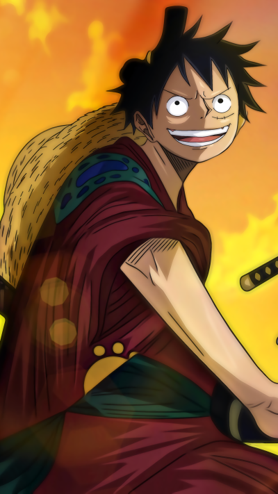Anime One Piece, Monkey D. Luffy, 1080x1920