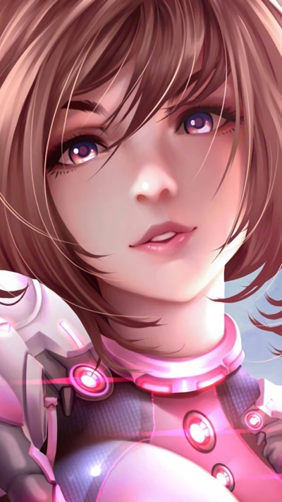 Anime My Hero Academia, Purple Eyes, Ochaco Uraraka, Brown Hair, 1080x1920