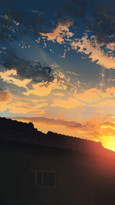 Anime Sunset, 1080x1920