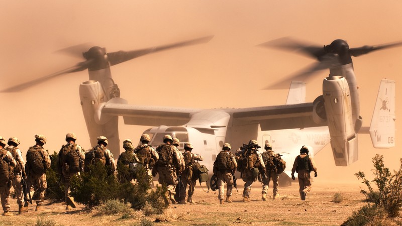 Bell V-22 Osprey, tiltrotor military aircraft, U.S. Air Force